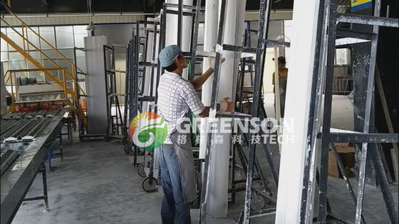 مواد البناء الجبس الجبس القائم على الجدار خط إنتاج الآلات 42-150 م للكفاءة العالية للإنتاج