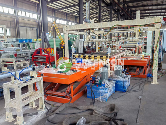 سعر جيد آلة تغليف أوتوماتيكية بالكامل لألواح الجبس بغشاء PVC بجهد 380 فولت 50 هرتز وبسعة 2-6 مليون متر مربع الانترنت