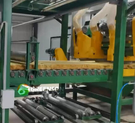 سعر جيد خط إنتاج الصوف الصخري المخصص مع تحكم PLC عرض 1.2 متر وقبة الغاز الطبيعي لتصنيع ألواح الصوف المعدني الانترنت