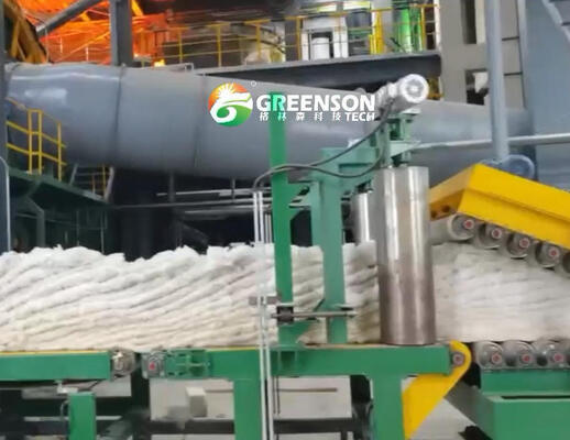 خط إنتاج ألواح الصوف الصخري عالي الكثافة الصناعية مع نظام تحكم PLC للكثافة المادية الخام 80-200kg / m3 وإمدادات الطاقة 380V / 50Hz