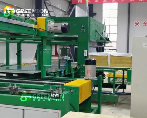 سعر جيد حائط التزيين الخارجي كثافة عالية 40-150 كجم / م3 خط إنتاج ألواح الصوف الصخري المعدني مع 10000-60000 طن في السنة القدرة و 200-300 كيلوواط الطاقة الإجمالية الانترنت