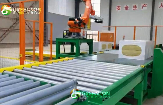 سعر جيد خط إنتاج ألياف البازلت الذي يتم التحكم به بواسطة PLC بعرض 1.2 متر وطول لوح غير محدود لتصنيع الصوف الصخري الانترنت