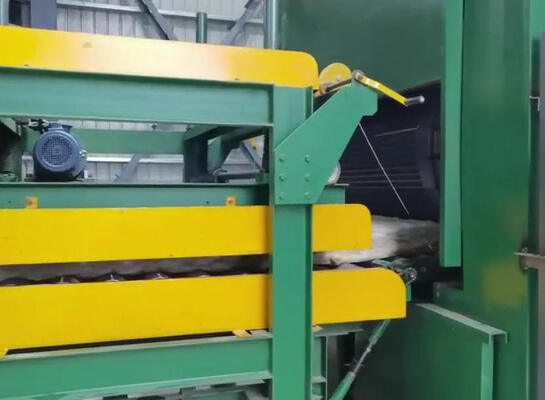 سعر جيد خط إنتاج صوف الصخور المتحكم فيه بواسطة PLC مع معالجة بالحرارة العالية لألواح الصوف البازلتي بكثافة 80-200 كجم/متر مكعب الانترنت