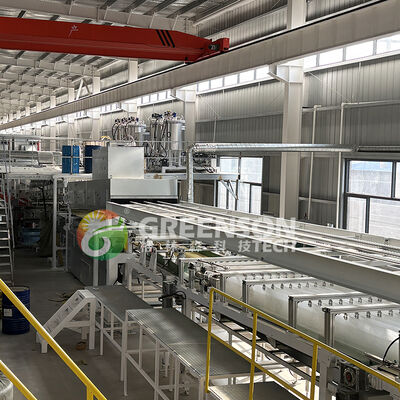 عالية الكفاءة الكاملة التلقائية الصوف الحجري ساندوتش لوحة صنع آلة لتشغيل سهل في التطبيقات السقف والجدار