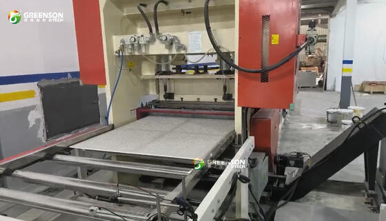 Automatic Gypsum Board Perforation Machine with 11 KW Power and 1 Pc/minute Capacity for Acoustic Panels