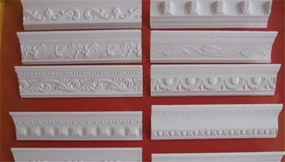 سعر جيد الجبس سقف كورنيش تصميم / الألياف الزجاجية آلة تجهيز الجص كورنيش الانترنت