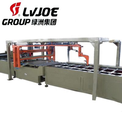 سعر جيد عالية السعة 2440 * 1220mm خط إنتاج مجلس أهداب الشوق مانعة للحريق مع انخفاض العمالة الانترنت